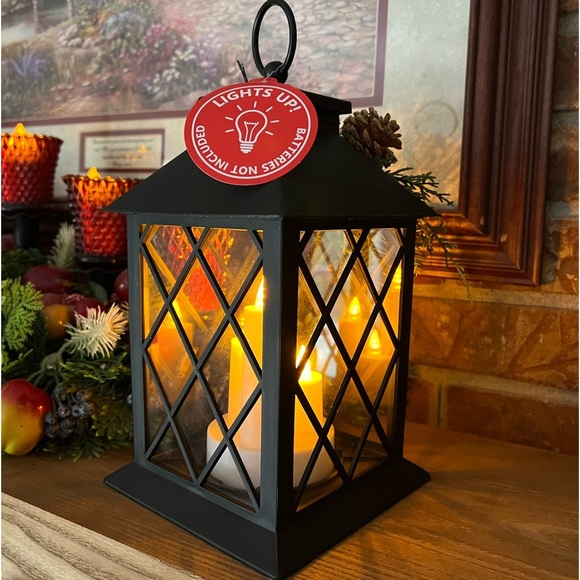 Black Lantern with LED
Candles - Waterproof, Battery Operated, Realistic‼️FINAL - Picture 4 of 5